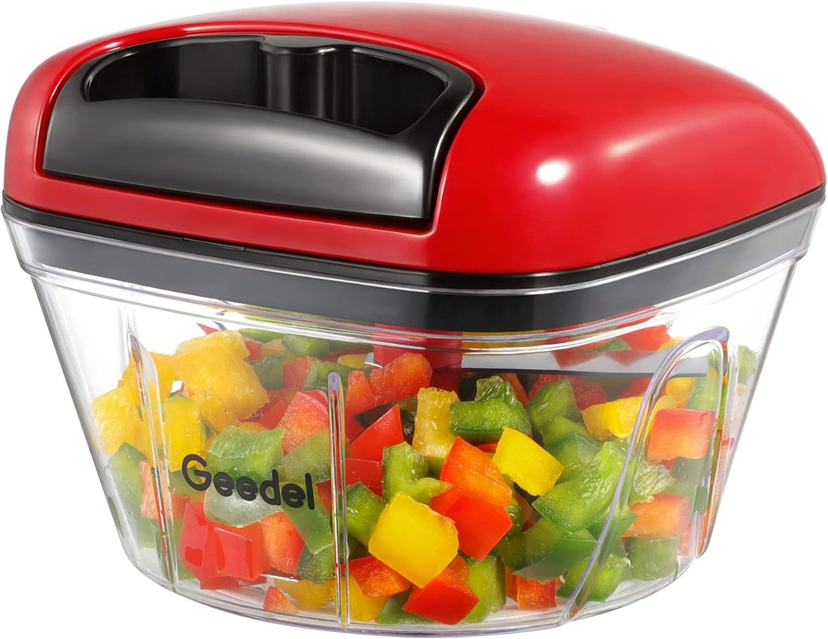 Procesador Manual De Alimentos Con Cuerda, Picadora Para Verduras Frutas